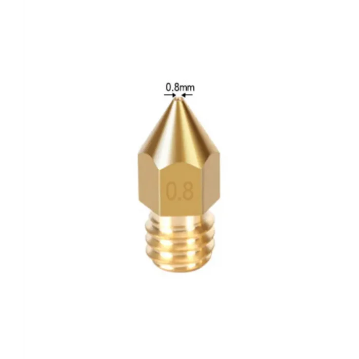 0.8mm MK8 Nozzle - Ender-3/Pro/V2 - CR10 Uyumlu