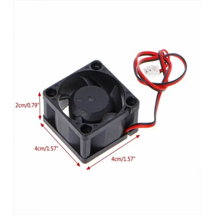 3D Yazıcı 24V 40x40x20(4020) Kare Fan - Xh2.54mm Soketli