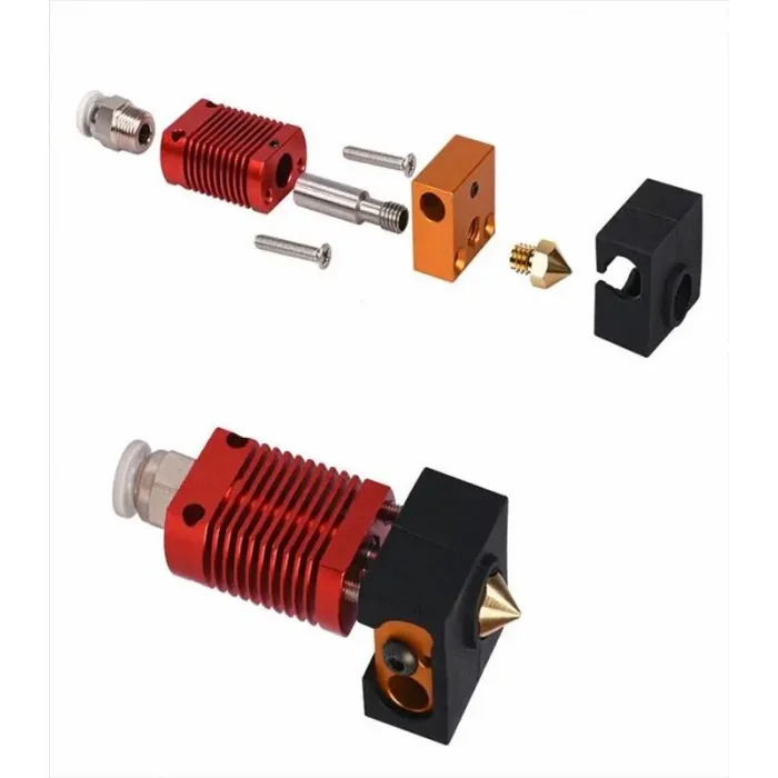 3D Yazıcı Creality MK8/CR10 Hotend Seti-Kırmızı-Ender 3ProV2