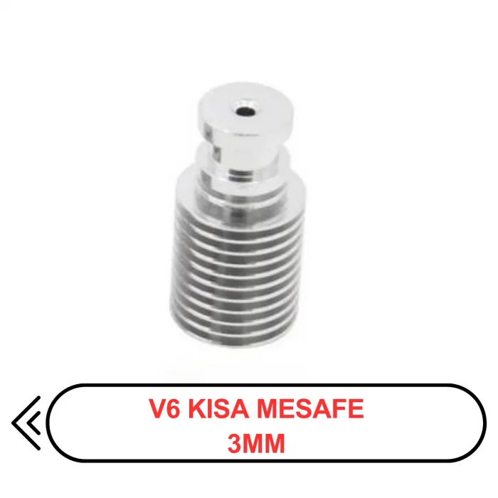 3D Yazıcı E3D V6 Direct Alüminyum Soğutucu Gövde M6 (Radyatör)