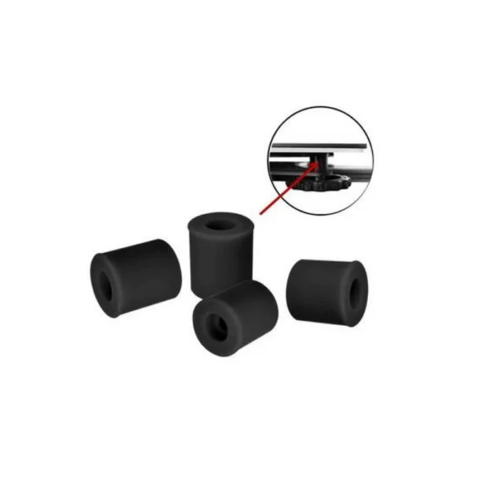3D Yazıcı Isıtıcı Tabla Kalibrasyon/Tesviye Silikonu - 4 Adet - Creality Uyumlu - Siyah