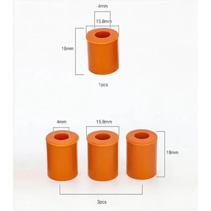 3D Yazıcı Isıtıcı Tabla Kalibrasyon/Tesviye Silikonu ? 4 Adet ? Creality Uyumlu ? Turuncu