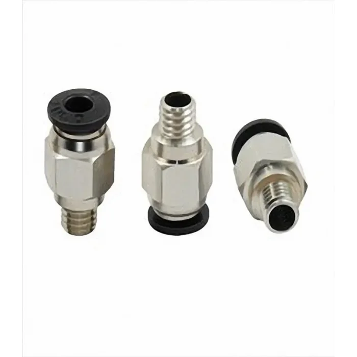 3D Yazıcı PC4-M6 Pnömatik Konnektör-Gümüş