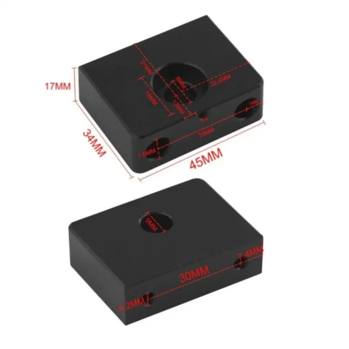 3D Yazıcı Trapez Mil Tutucu - Ender-3/Bluer Uyumlu