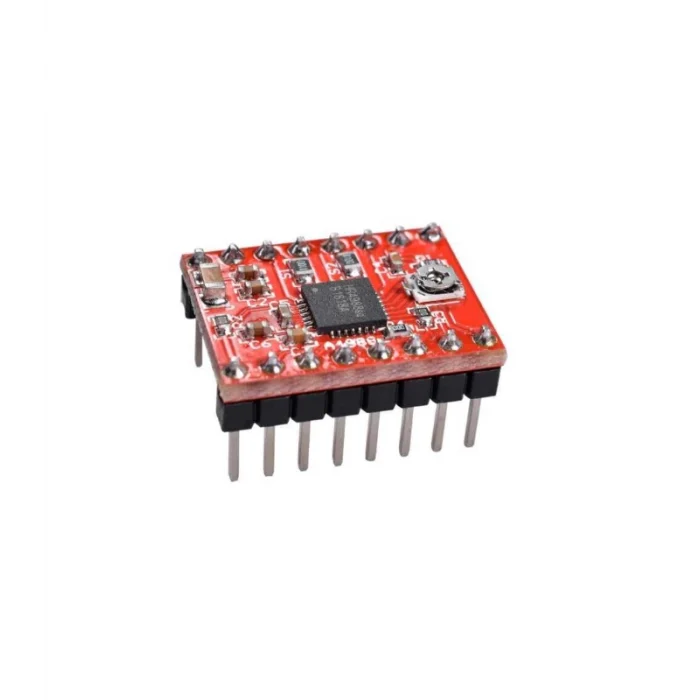 A4988 Step Motor Sürücü - 3D Yazıcı/CNC Uyumlu - Kırmızı