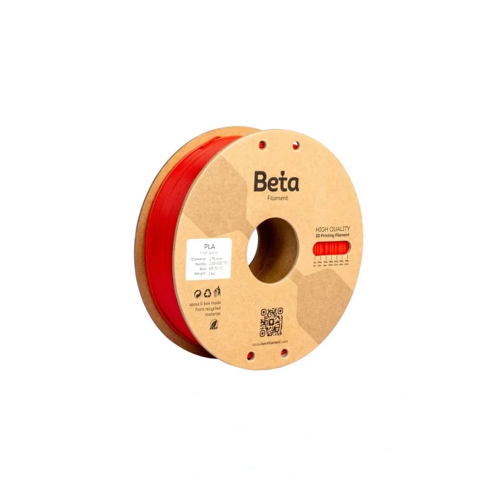 BETA Ateş Kırmızı PLA+ Filament - 1.75mm - 1 Kg