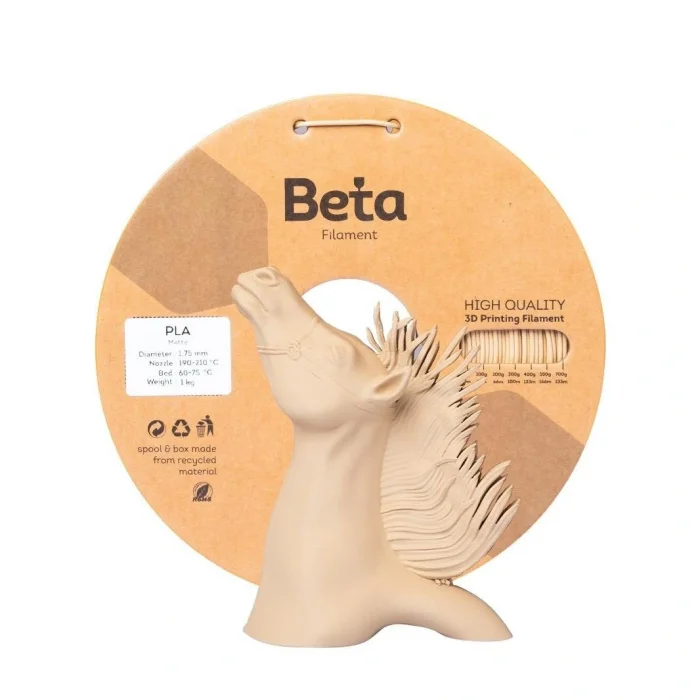 Beta PLA-Matte Filament - Kraft - 1Kg