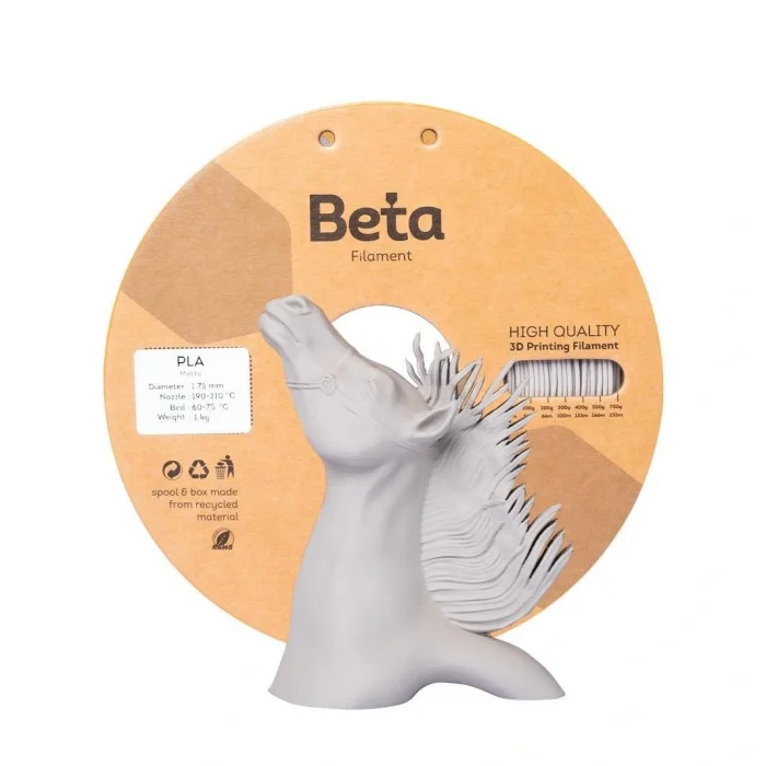 Beta PLA-Matte Filament - Taş Gri (Warm Grey) - 1Kg