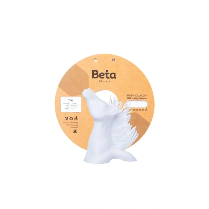 Beta TPU 95A Filament Beyaz - 1.75mm