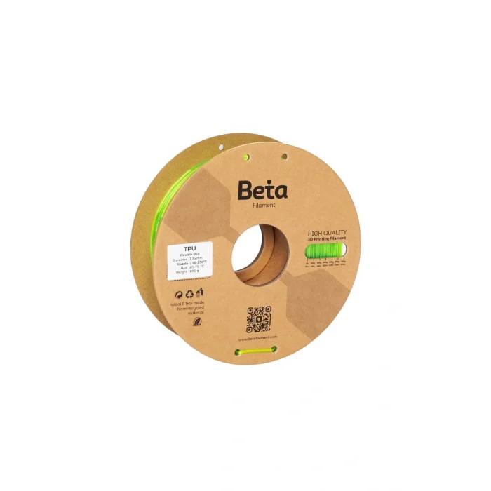 Beta TPU 95A Filament Şeffaf Yeşil - 1.75mm