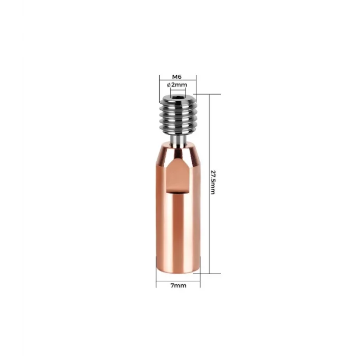 Creality Ender 3/CR10 Uyumlu Titanyum Alaşımlı Barel - M7x27mm
