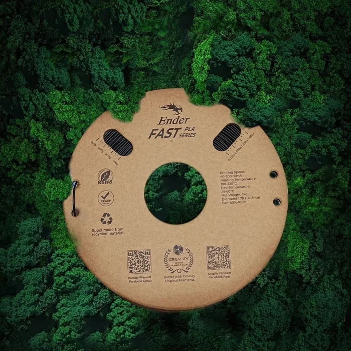 Creality Ender Fast PLA Siyah Filament, 1.75mm, 1 Kg