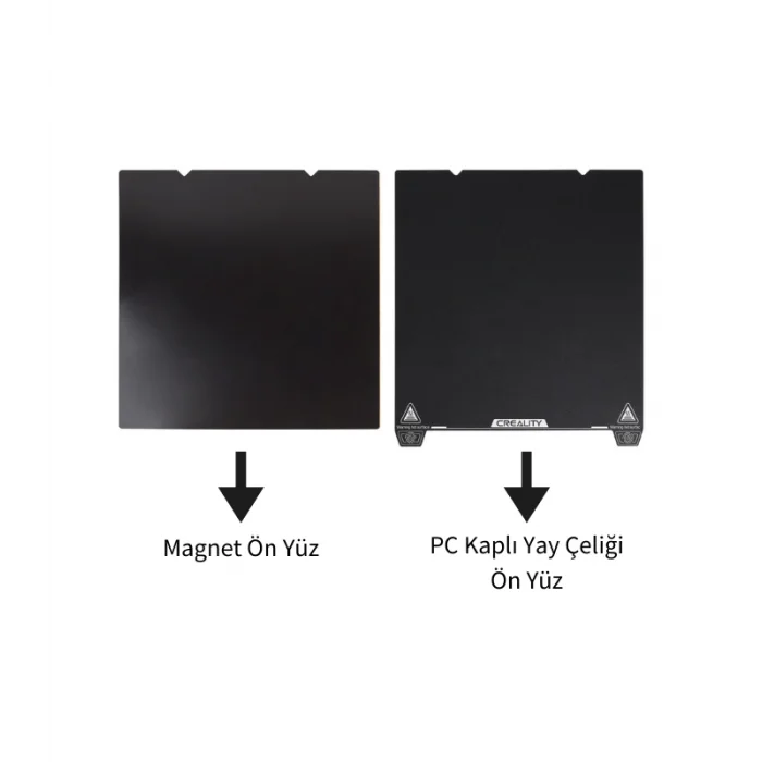 Creality PC Kaplı Yay Çeliği Manyetik Tabla - Ender 3 V3 SE/KE Uyumlu