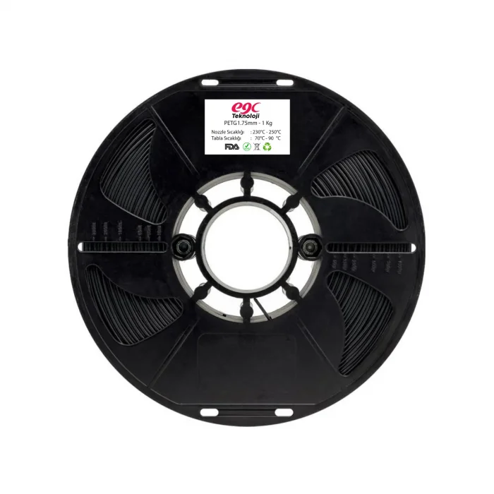 EGC Siyah Petg Filament - 1.75mm - 1Kg