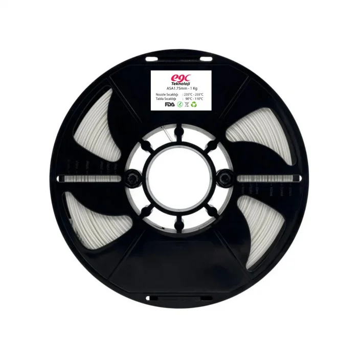 EGC Beyaz ASA Filament - 1 Kg - 1.75mm