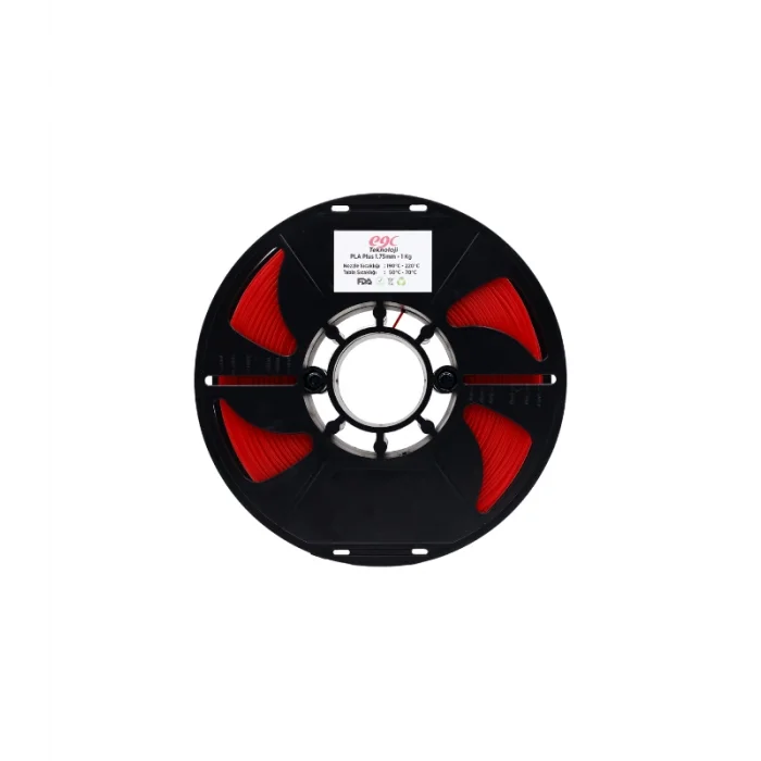 EGC Kırmızı Pla Plus Filament - 1 Kg - 1.75mm