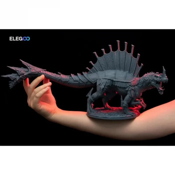 ELEGOO 8K Suda Yıkanabilir Fotopolimer Reçine - Uzay Grisi - 1 Kg