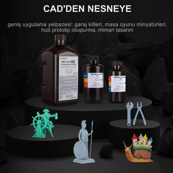 ELEGOO ABS Like Fotopolimer Reçine V2.0 - Gri - 1 Kg