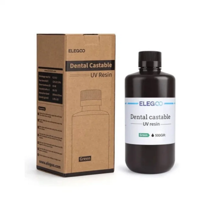 ELEGOO Dental Castable UV Reçine - Yeşil - 0.5 Kg