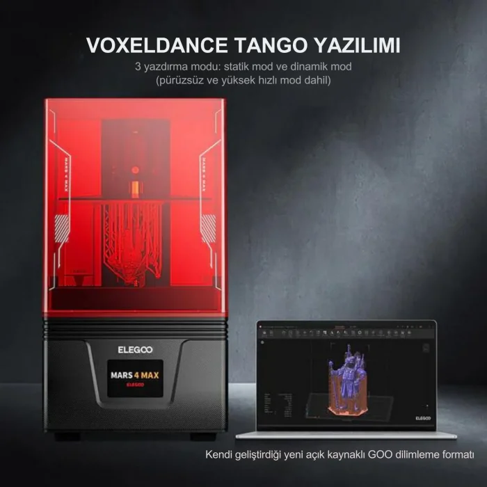 ELEGOO Mars 4 Max 6K MSLA 3D Yazıcı