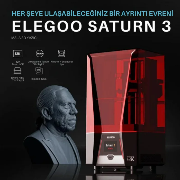 ELEGOO Saturn 3 12K 3D Yazıcı