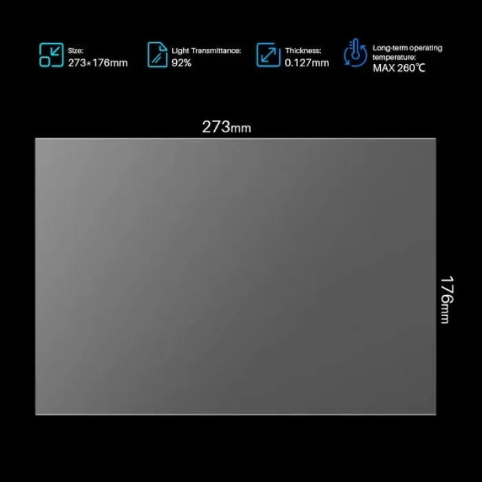 ELEGOO Saturn 4/4 Ultra PFA Film - 5 Adet