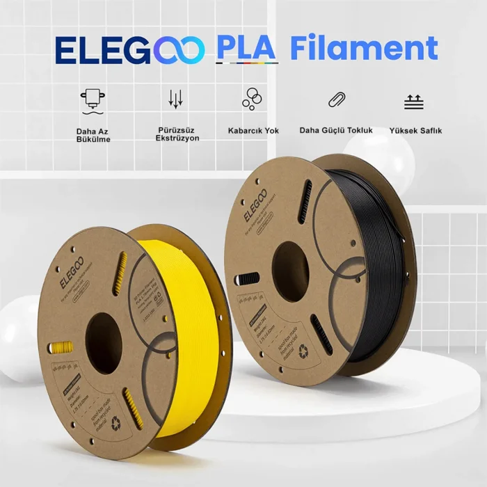 ELEGOO Siyah PLA Filament 1Kg