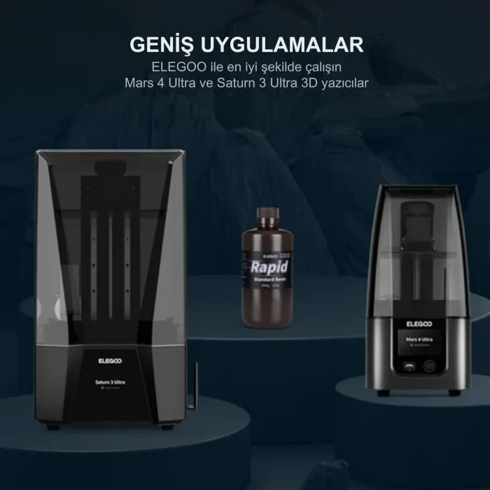 ELEGOO Standart Rapid (Hızlı) Reçine - Gri - 1Kg