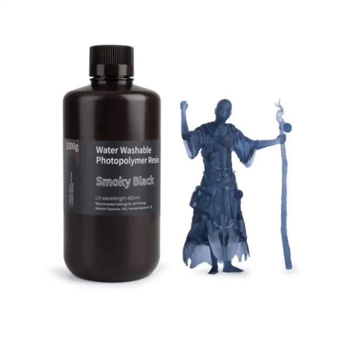 ELEGOO Suda Yıkanabilir Reçine - Dumanlı Siyah - 1 Kg