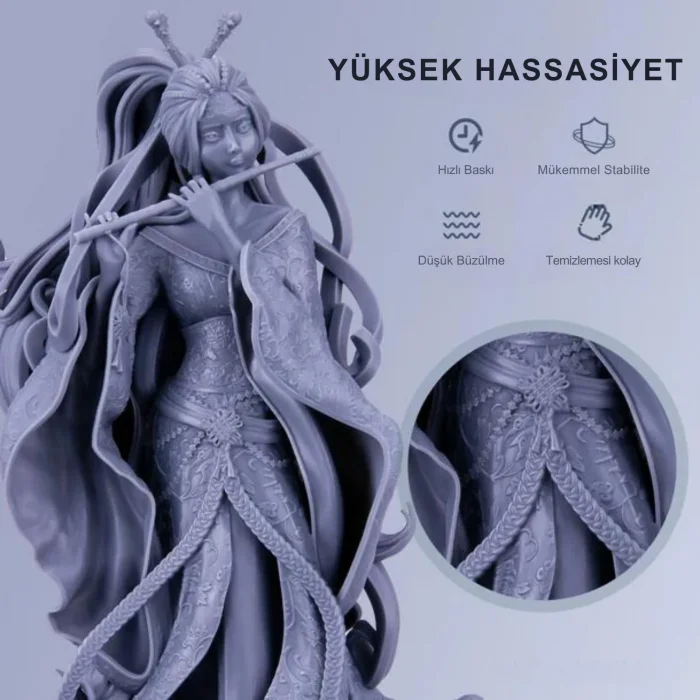 ELEGOO Suda Yıkanabilir Reçine - Dumanlı Siyah - 1 Kg