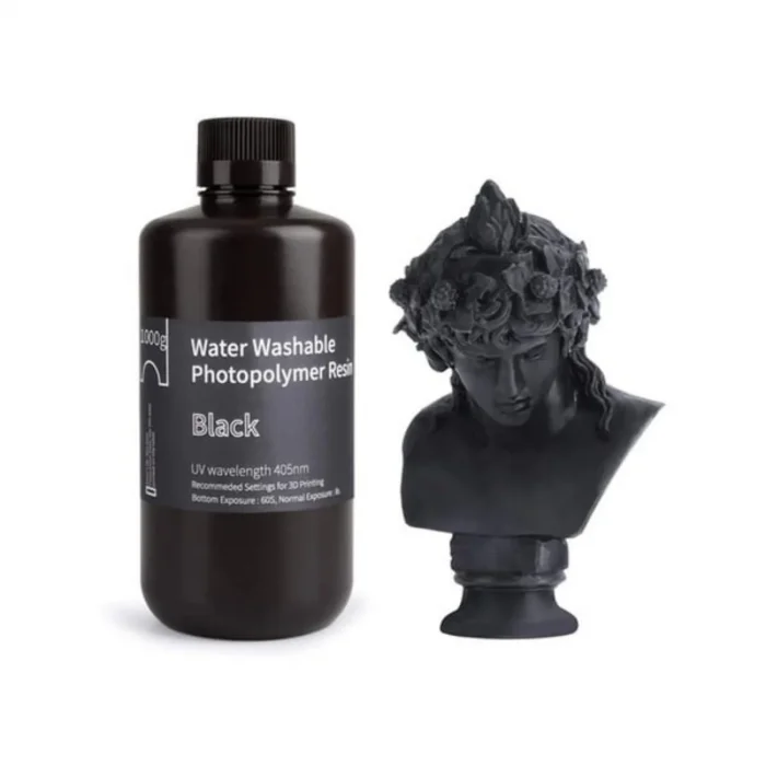 ELEGOO Suda Yıkanabilir Reçine - Siyah - 1 Kg