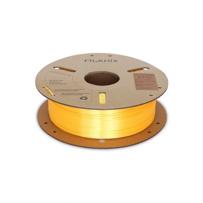 Filamix Gold (Altın) Silk PLA Filament – 1.75 mm, 1 Kg