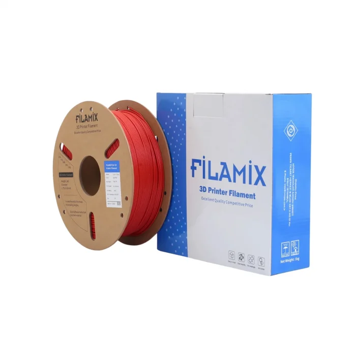 Filamix Koyu Kırmızı PLA+ Plus Filament 1.75mm 1 KG