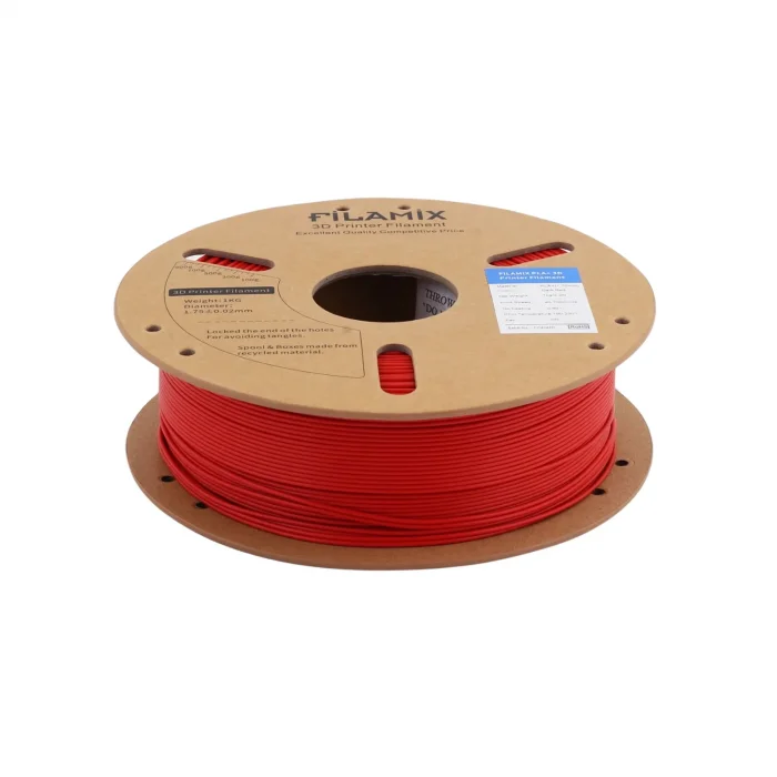 Filamix Koyu Kırmızı PLA+ Plus Filament 1.75mm 1 KG