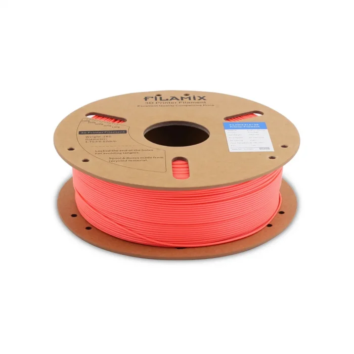 Filamix Neon Kırmızı PLA+ Plus Filament 1.75mm 1 KG