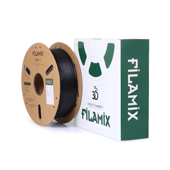 Filamix Siyah PLA+ Filament 1.75mm 1 KG