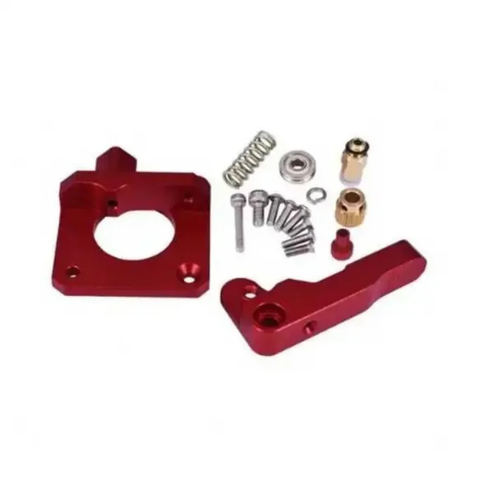 MK8 Alüminyum Extruder Seti - Left Hand(Sol El Tipi) - Kırmızı