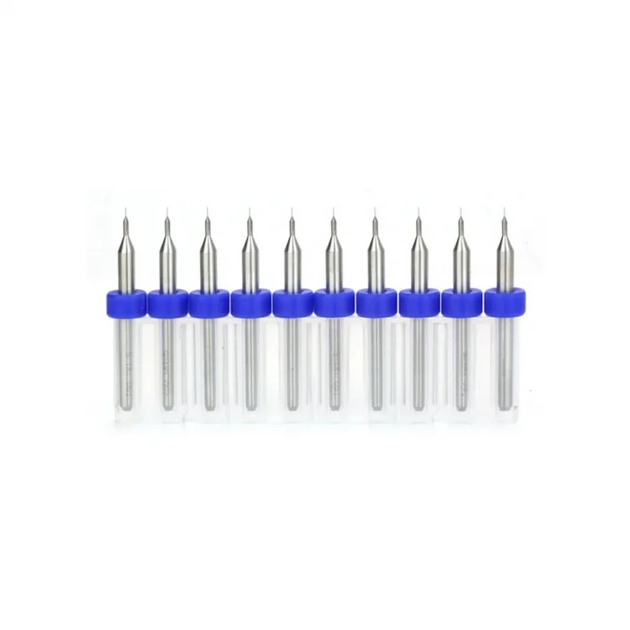 PCB Mini CNC Mikro Karbür Matkap Ucu Seti - 10 Adet 0.1mm Drill Bits