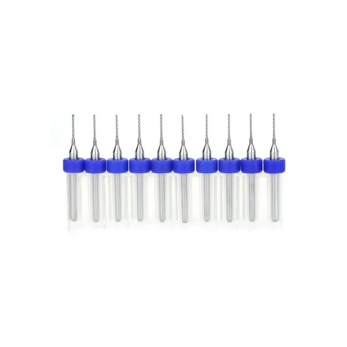 PCB Mini CNC Mikro Karbür Matkap Ucu Seti - 10 Adet 0.7mm Drill Bits