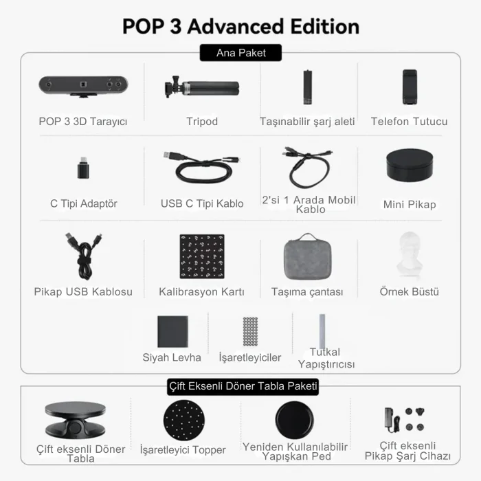 Revopoint POP 3 Advanced Edition 3D Scanner