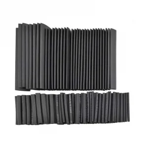 127 Adet Isı Shrink Makaron Seti – Siyah Renk Farklı Boylar