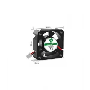 12V 30x30x10mm Kare Fan - 3D Yazıcı Uyumlu