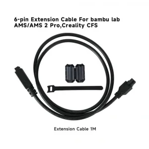Bambu Lab AMS 6-pin Extension Kablo – AMS / AMS Pro / Creality CFS Uyumlu (1 Metre)