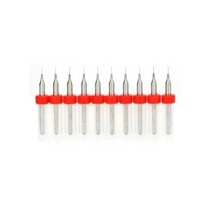 PCB Mini CNC Mikro Karbür Matkap Ucu Seti - 10 Adet 0.2mm Drill Bits