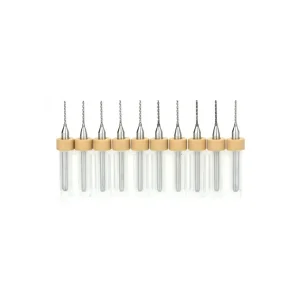 PCB Mini CNC Mikro Karbür Matkap Ucu Seti - 10 Adet 0.8mm Drill Bits