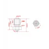 0.2mm E3d V5/v6 Çelik Nozzle - 1.75mm