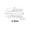 3D Yazıcı E3D V6 Direct Alüminyum Soğutucu Gövde (Radyatör) - 1.75mm