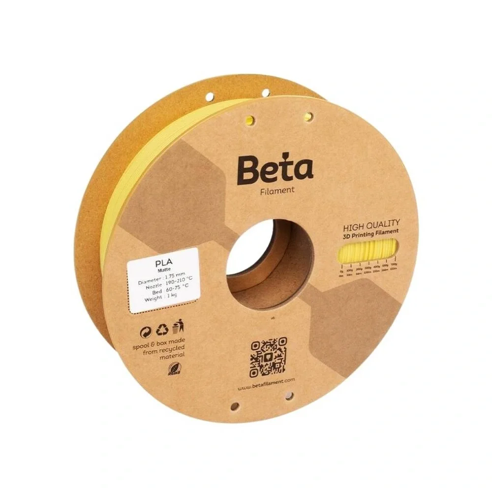 Beta PLA-Matte Filament - Sarı (Yellow) - 1Kg