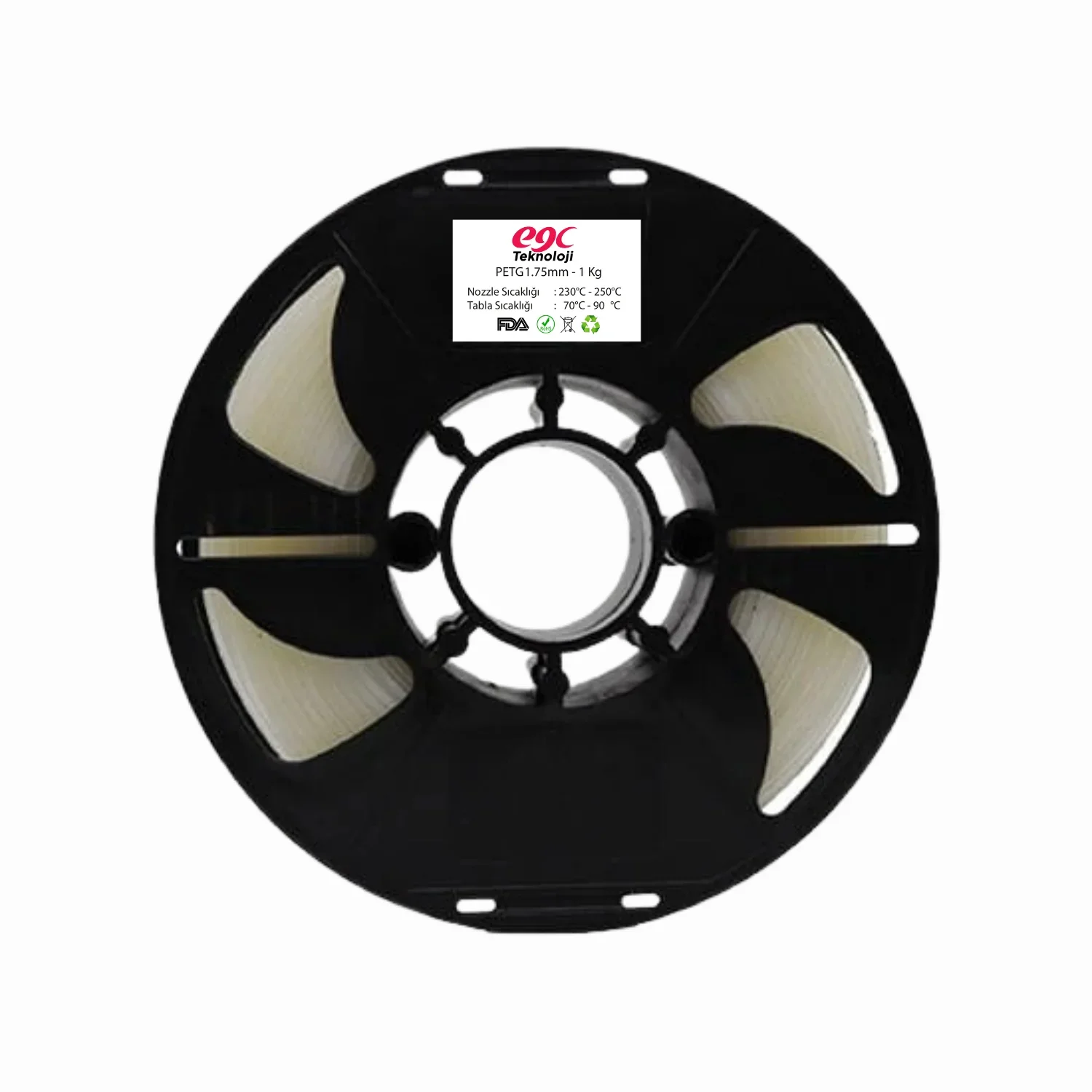 EGC Şeffaf Petg Filament - 1.75mm - 1Kg