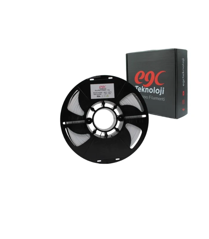 EGC Beyaz Pla Plus Filament - 1 Kg - 1.75mm